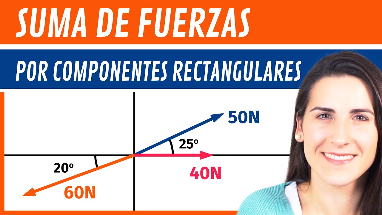 SUMA de FUERZAS por Componentes Rectangulares 💪