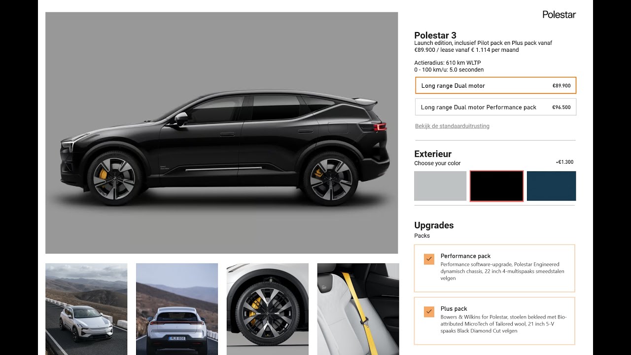 Polestar Power BI report design