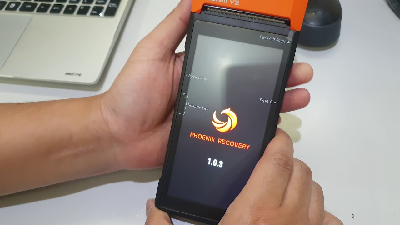 Sunmi V2 วิธี Hard Reset เครื่องให้คืนค่าโรงงาน กรณีเครื่องค้าง เข้าหน้าหลักไม่ได้