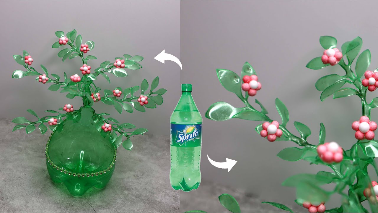 DIY Plastic Bottle Bonsai Tree | Bunga bonsai dari botol plastik bekas