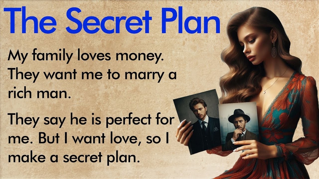 The Secret Plan ✅ English Listening   Speaking Practice A1–A2 Level ✅