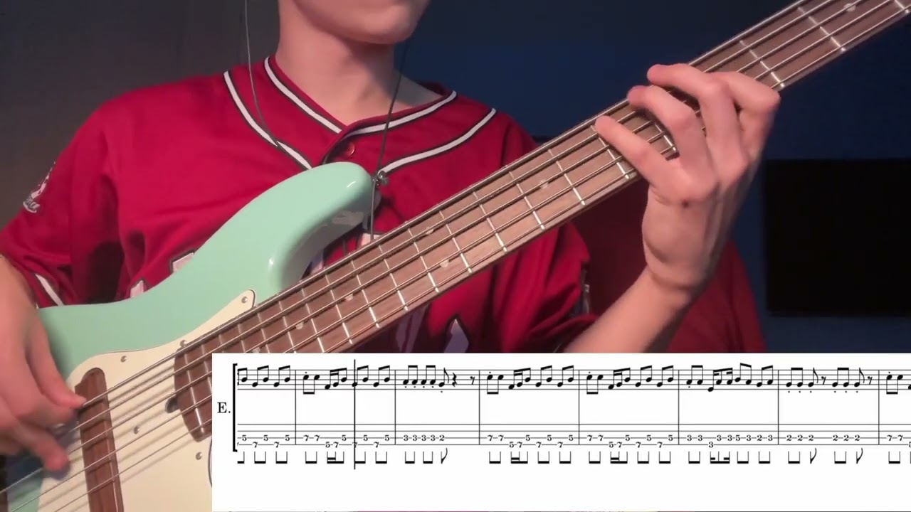 TATTOO COLOUR - CINDERELLA (bass cover play-along tab)