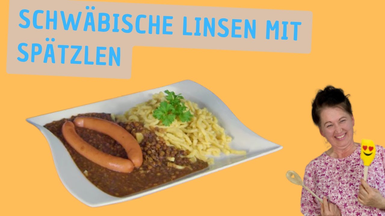 Schwäbische Linsen mit Spätzlen