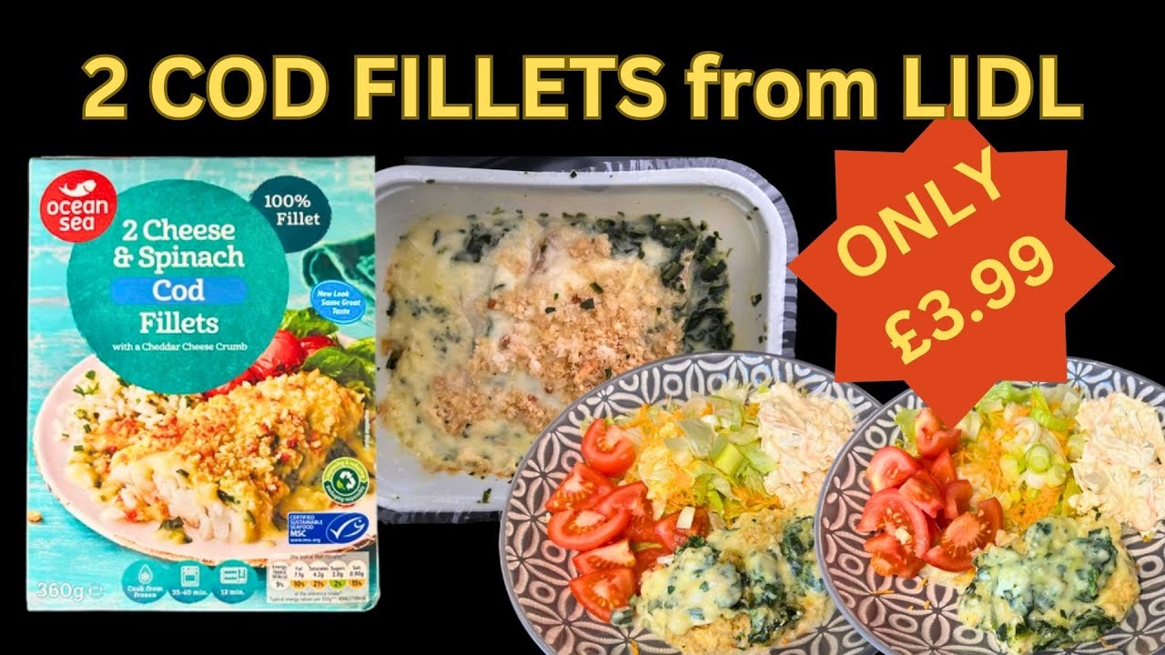 2 Cod Fillets with Cheese and Spinach From Lidl | The Foodies