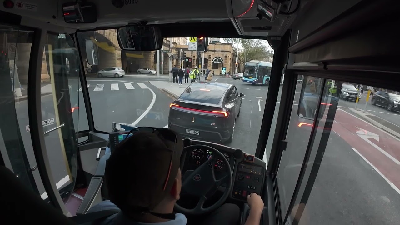 423 Outbound - Martin Place to Kingsgrove (Scania POV Bus Driving)