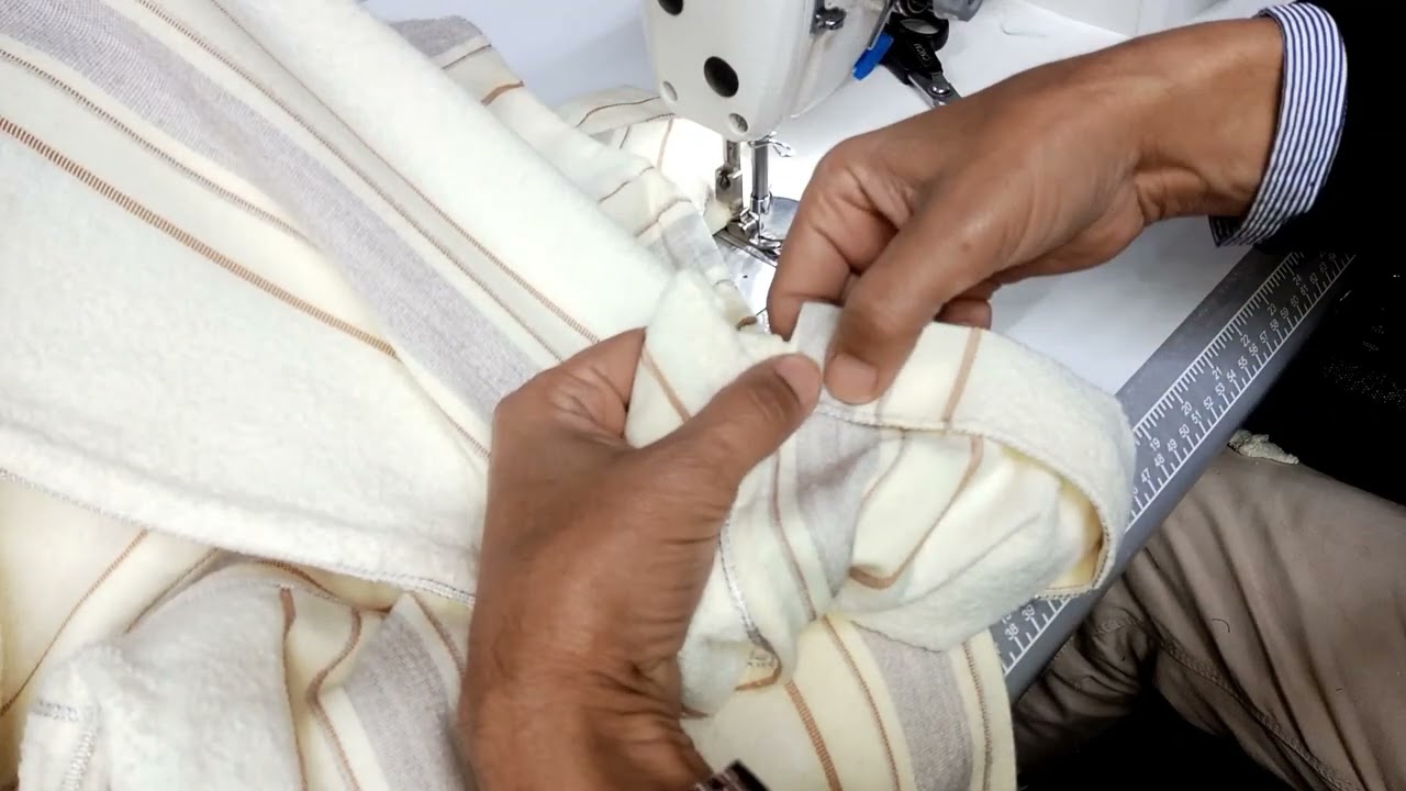 طريقة سهلة نقصان الكمام جلابة برشمان