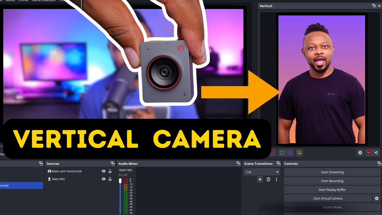 How to add a VERTICAL CAMERA to OBS for Vertical Streaming