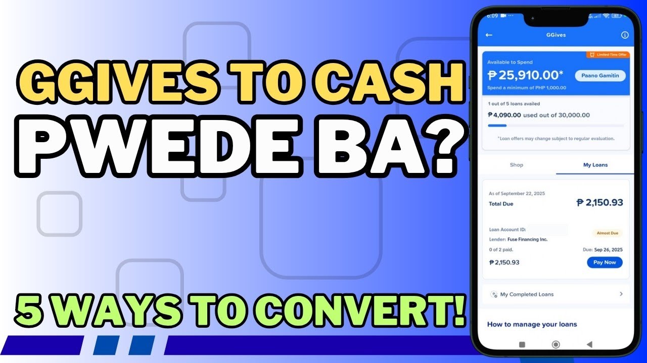GGIVES TO CASH! 5 WAYS TO CONVERT!