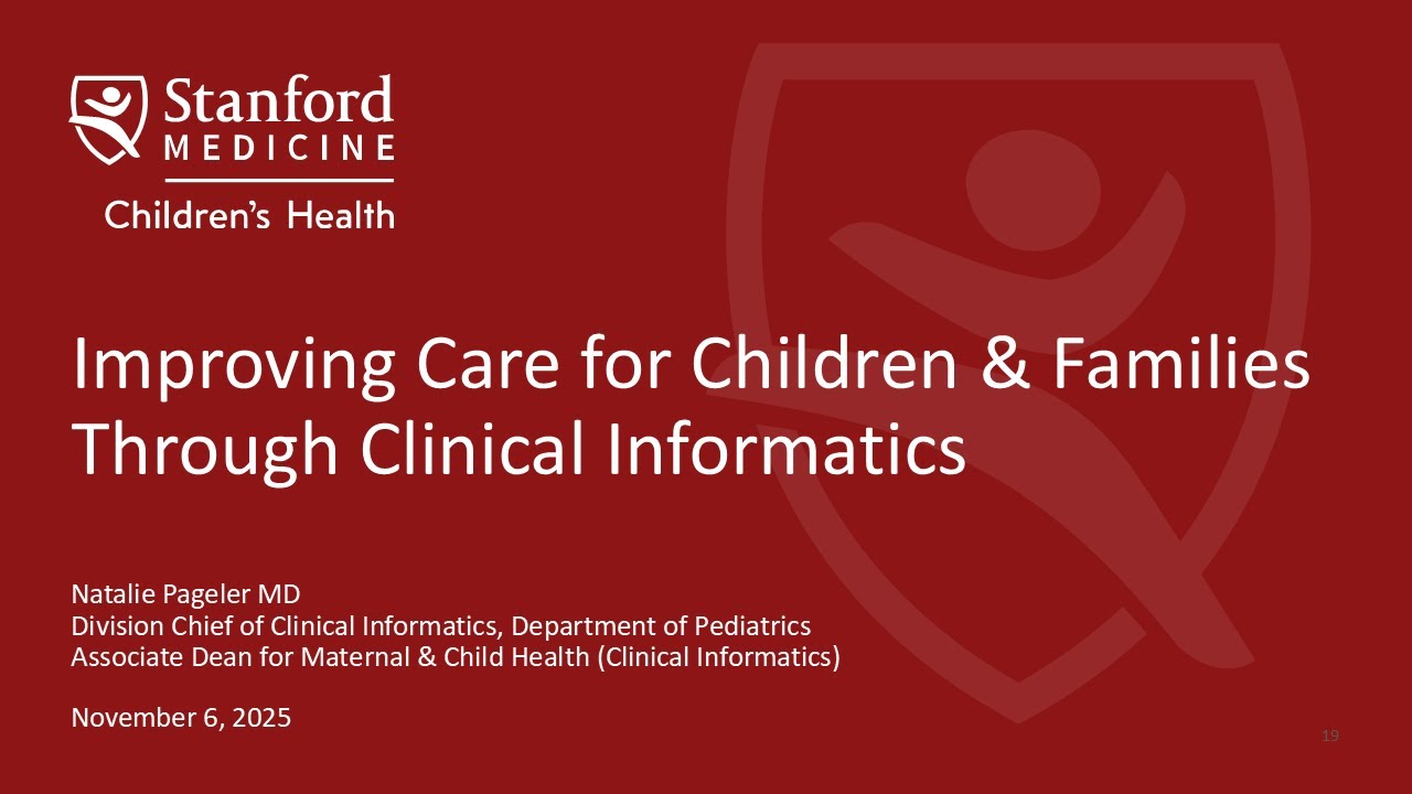 Stanford Medicine - SAMCEDA Industry Series: The Healthcare Landscape
