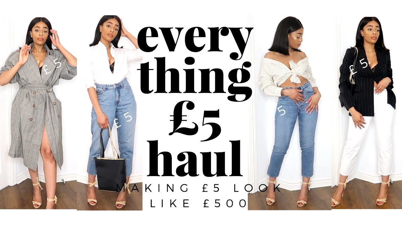 EVERYTHING £5 TRY ON HAUL | HOW TO MAKE £5 LOOK LIKE £500 | APRIL 2018 | SARAHJOHOLDER