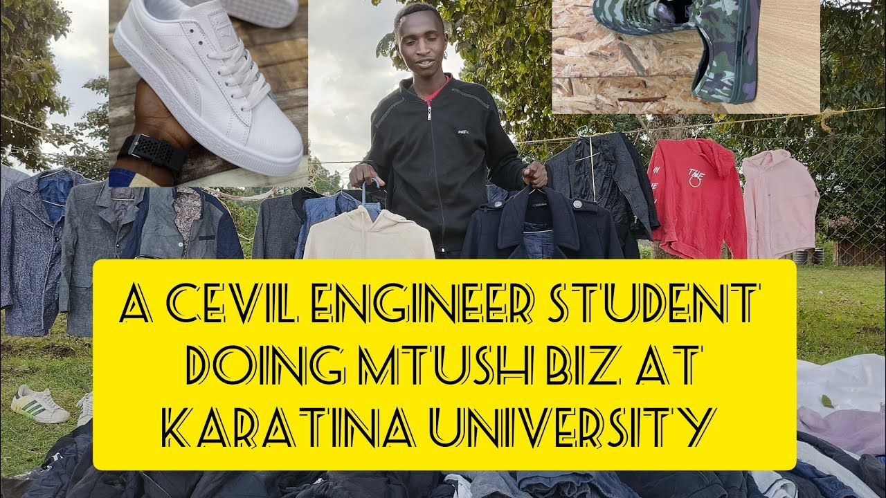 a hustling cevil engineer student at dekut doing mtush biz at karatina University.