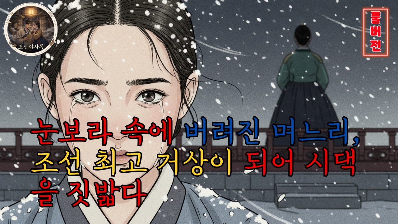 눈보라 속에 버려진 며느리, 조선 최고 거상이 되어 시댁을 짓밟다