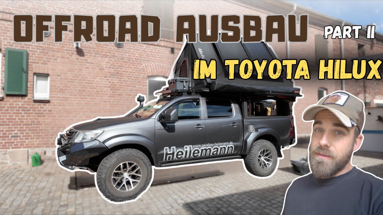 📏 Möbelbau maßgeschneidert im Toyota Hilux mit Alu-Cab Aufbau | Part II