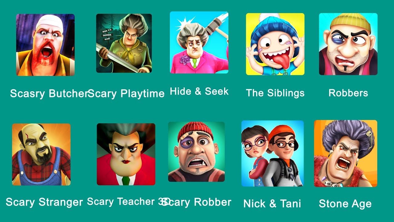 Caught Battles: Scary Teacher 3D, Scary Stranger 3D, Scary Stone Age | Z & K Games