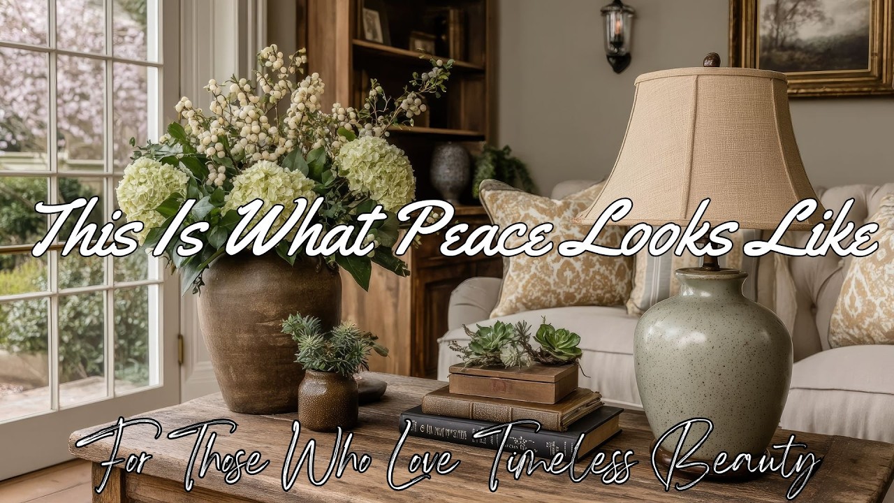 Загляните в уютный современный дом в винтажном стиле | Тихая и элегантная экскурсия, чтобы замедл...