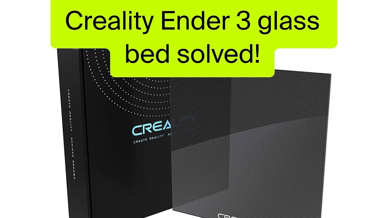 Creality Ender 3 Glass bed adhesion solved!!