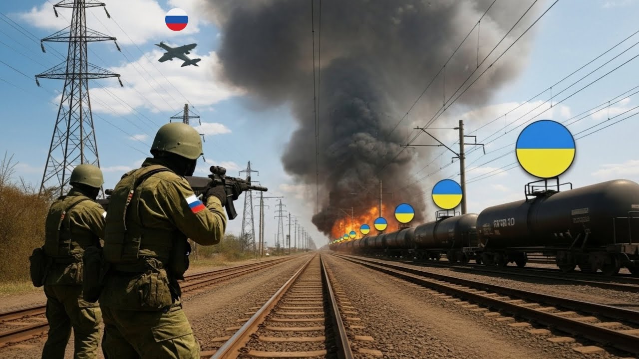 Украинский поезд попал в ловушку &mdash; российские войска устроили точечную засаду