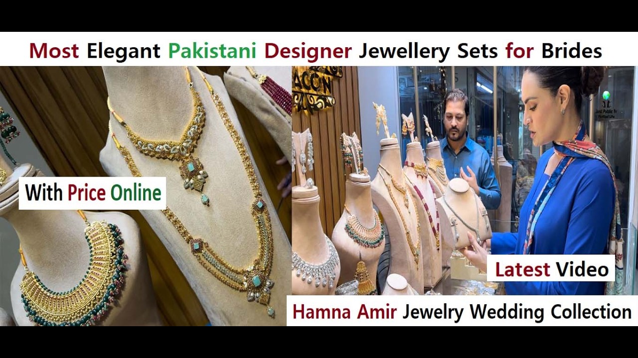 Most Elegant Pakistani Designer Jewellery Sets for Brides | Hamna Amir Jewelry Wedding Collection