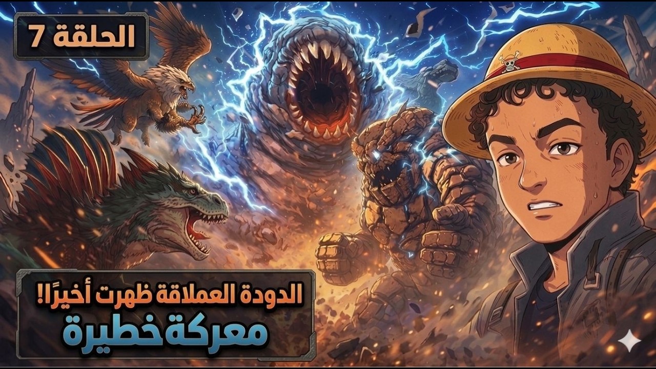 الدودة العملاقة ظهرت أخيرًا! معركة خطيرة🔥#arkultimatesurvivoredition الحلقة السابعة 🦖🎮