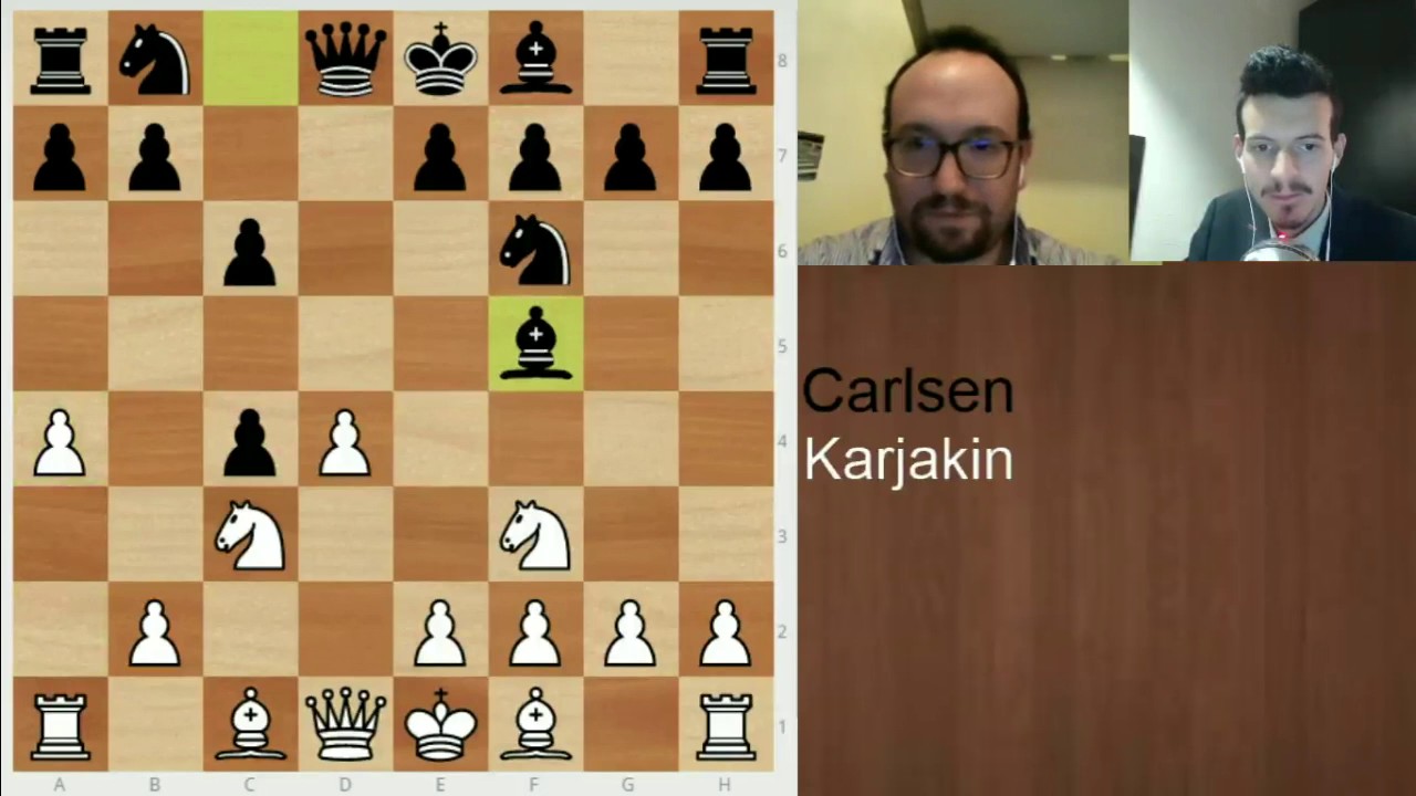 Karjakin Carlsen partie 7 - Première slave