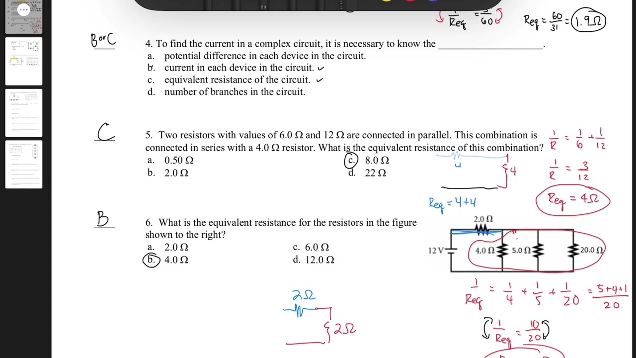 5470 Final Review 7 - Circuits