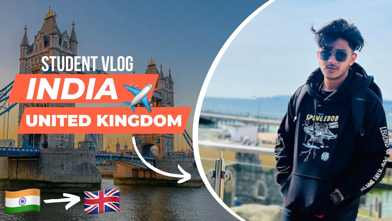 India🇮🇳 to United Kingdom🇬🇧 | Student Vlog | Mumbai to London | V:61
