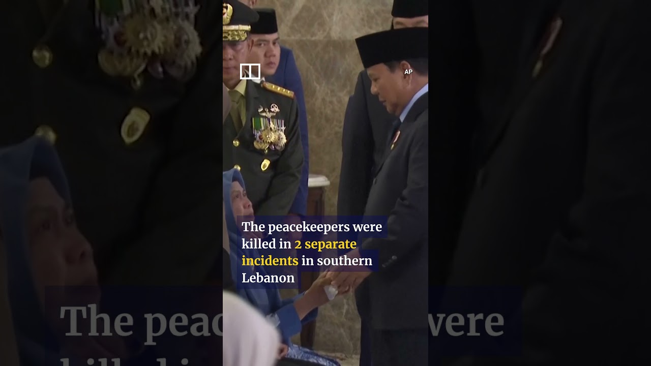 Remains of three Indonesian UN peacekeepers killed in Lebanon return home