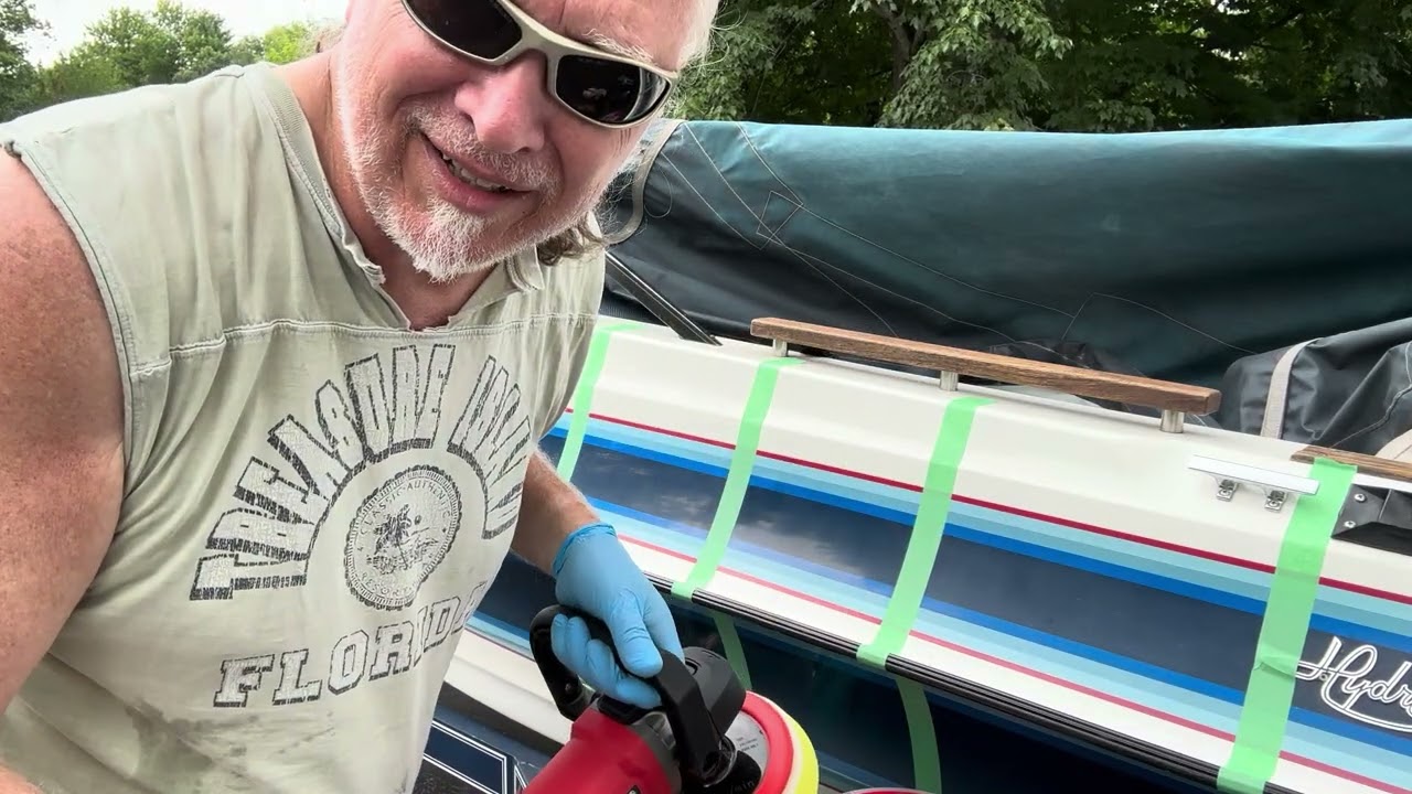 Dr.Go! Results using Flitz and Maguiar’s 49&67 trying to remove oxidation from fiberglass gelcoat.
