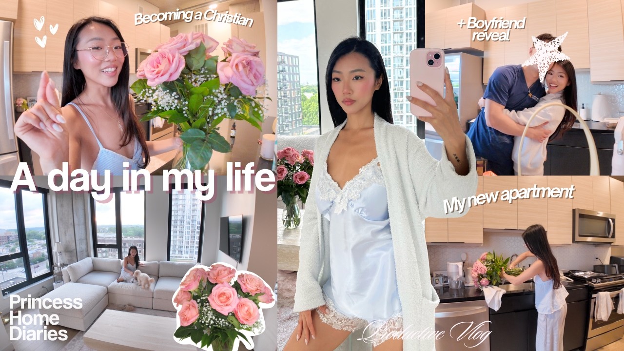 A DAY IN MY LIFE: My new apt, boyfriend reveal, becoming a Christian | Princess Home Diaries Ep. 5🎀