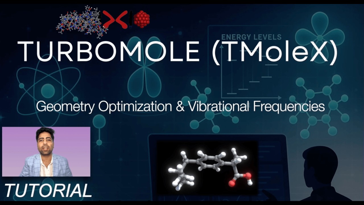 TURBOMOLE Tutorial: Geometry Optimization and Vibrational Frequency Analysis using TmoleX GUI