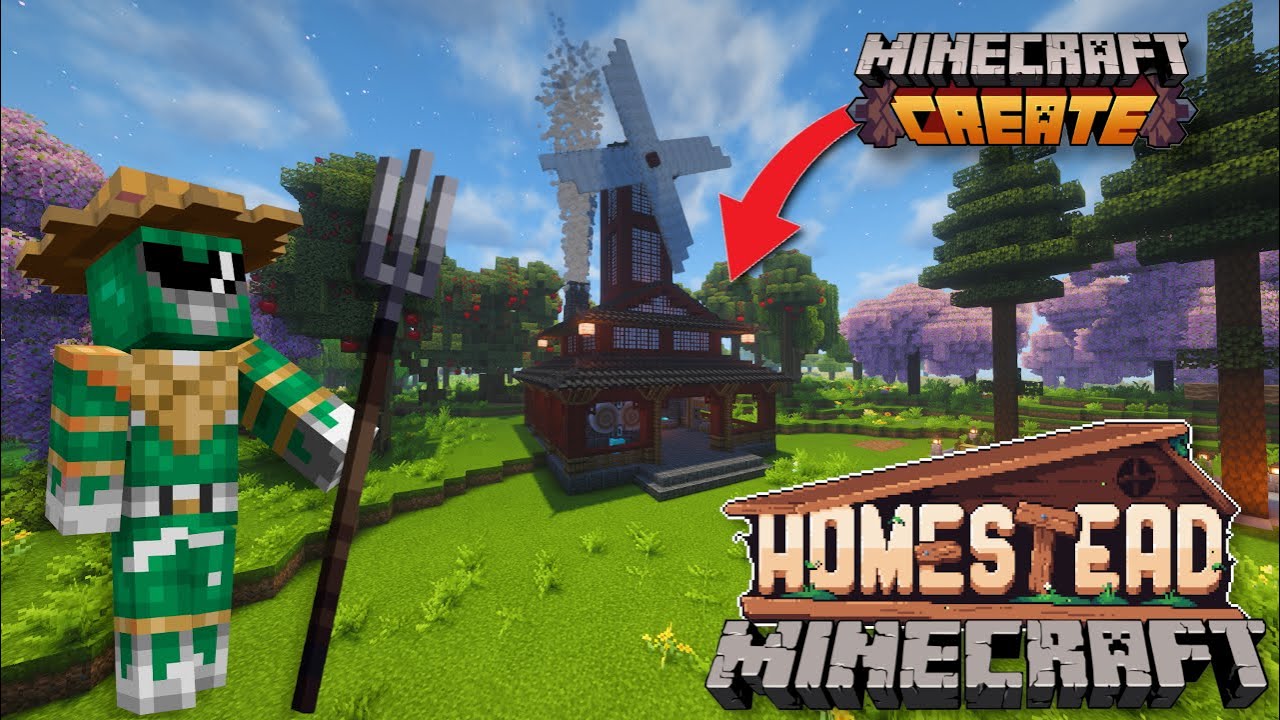 Ein SCHMIEDEgebäude für CREATE - Minecraft HOMESTEAD #42 (Deutsch/German)