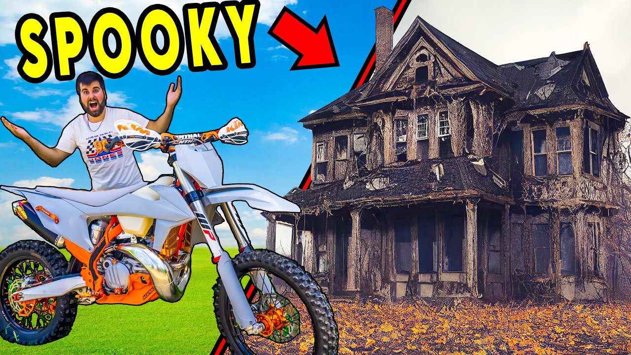 We Found an ABANDONED HOUSE on DIRT-BIKES!