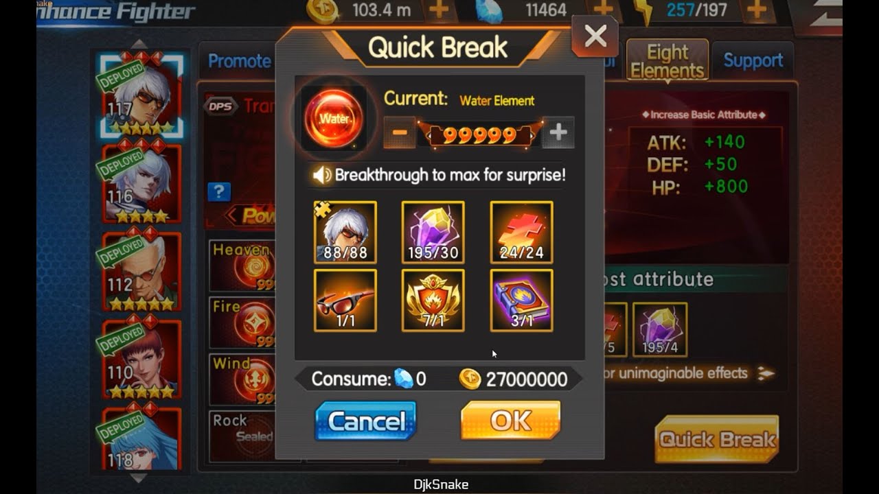 The KOF 98 UM OL Transcendence K´  S. MAX
