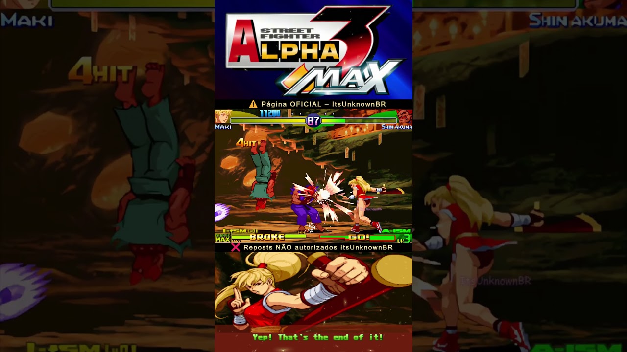 Maki DOMINATES Akuma in Street Fighter Alpha 3 Max