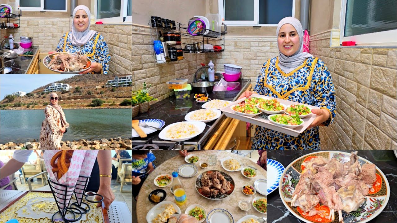 لحم مفور على الطريقة المغربية 🥩 مع سلطات تقليدية شهية 😍
