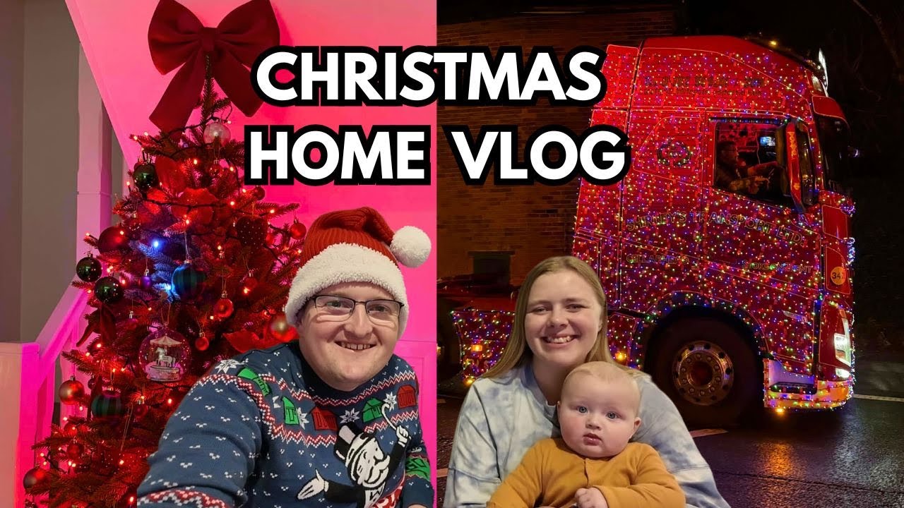 Christmas Home Vlog - Festive Truck & Tractor Convoy!