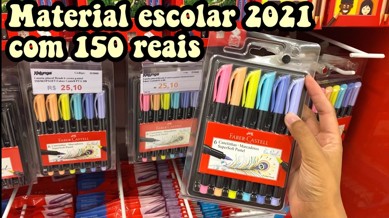 MATERIAL ESCOLAR 2021 COMPLETO COM 150 reais (Kalunga)