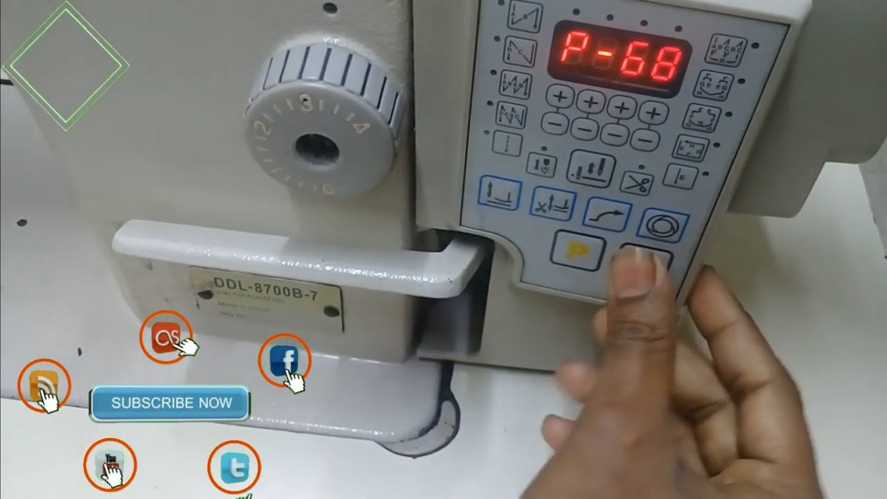 Juki DDL 8700B-7,Speed Lock, Basic Shortcut Program