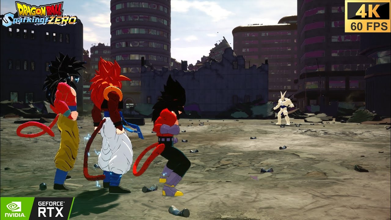 Goku & Vegeta (GT) VS Omega Shenron, Intense Clash, Dragon Ball Sparking Zero, 4K 60FPS.