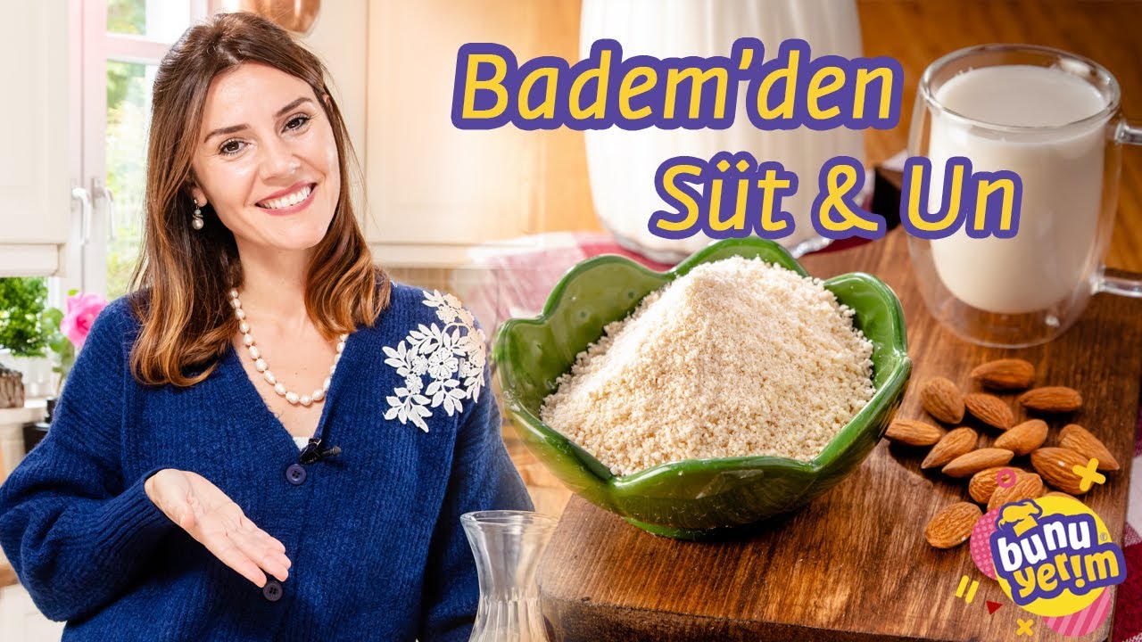 BADEM SÜTÜ & BADEM UNU | Sağlıklı 100% Vegan Tarif !! 🥛🥛