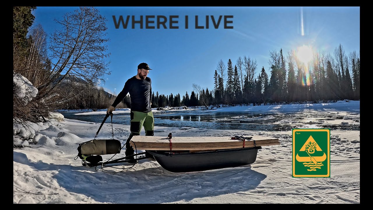 Off-Grid Winter In Canadian Wilderness / Portable Power  / Wooden Cabin (44)
