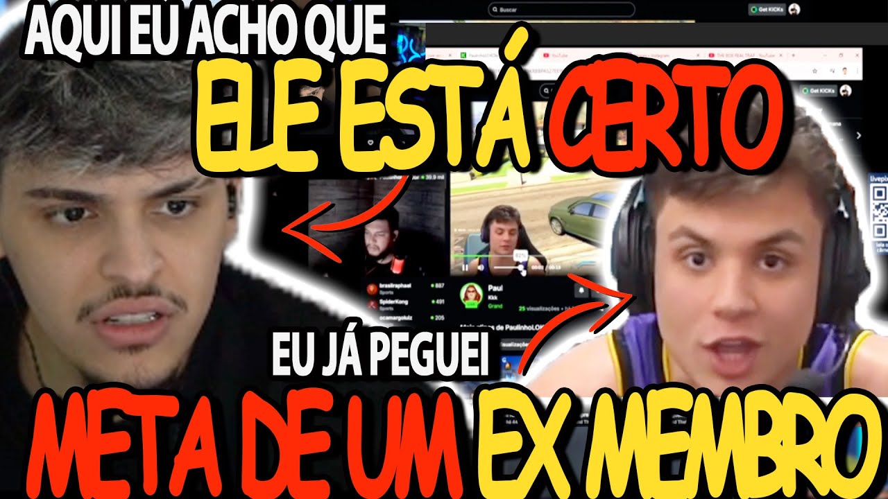 EITA😱 LUANZ7 REAGIU AO PAULINHO O LOKO FALANDO SOBRE O METAGAMING DO RAFÃO DA GROTA