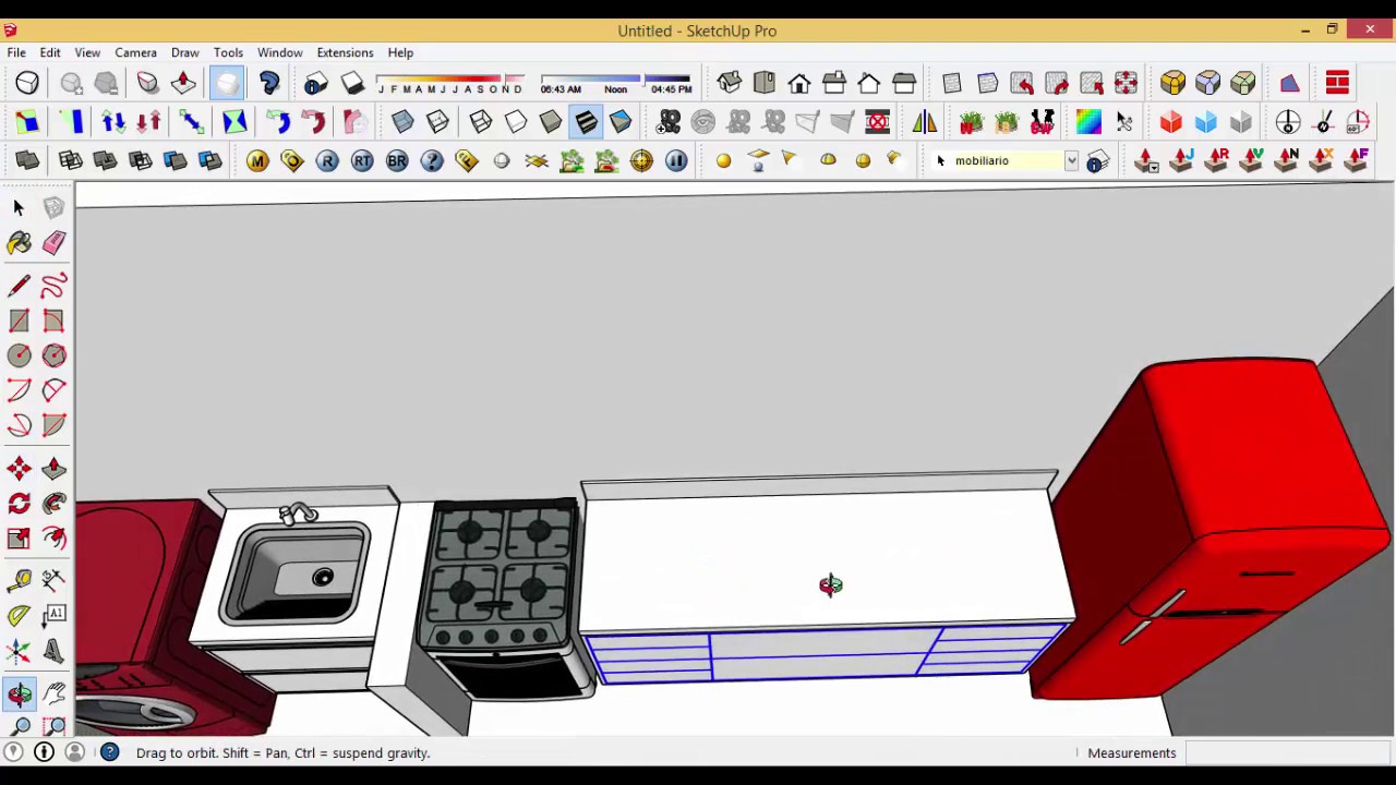 Curso modelagem Sketchup - BM maquetes - Aula 15 - Modelagem Cozinha
