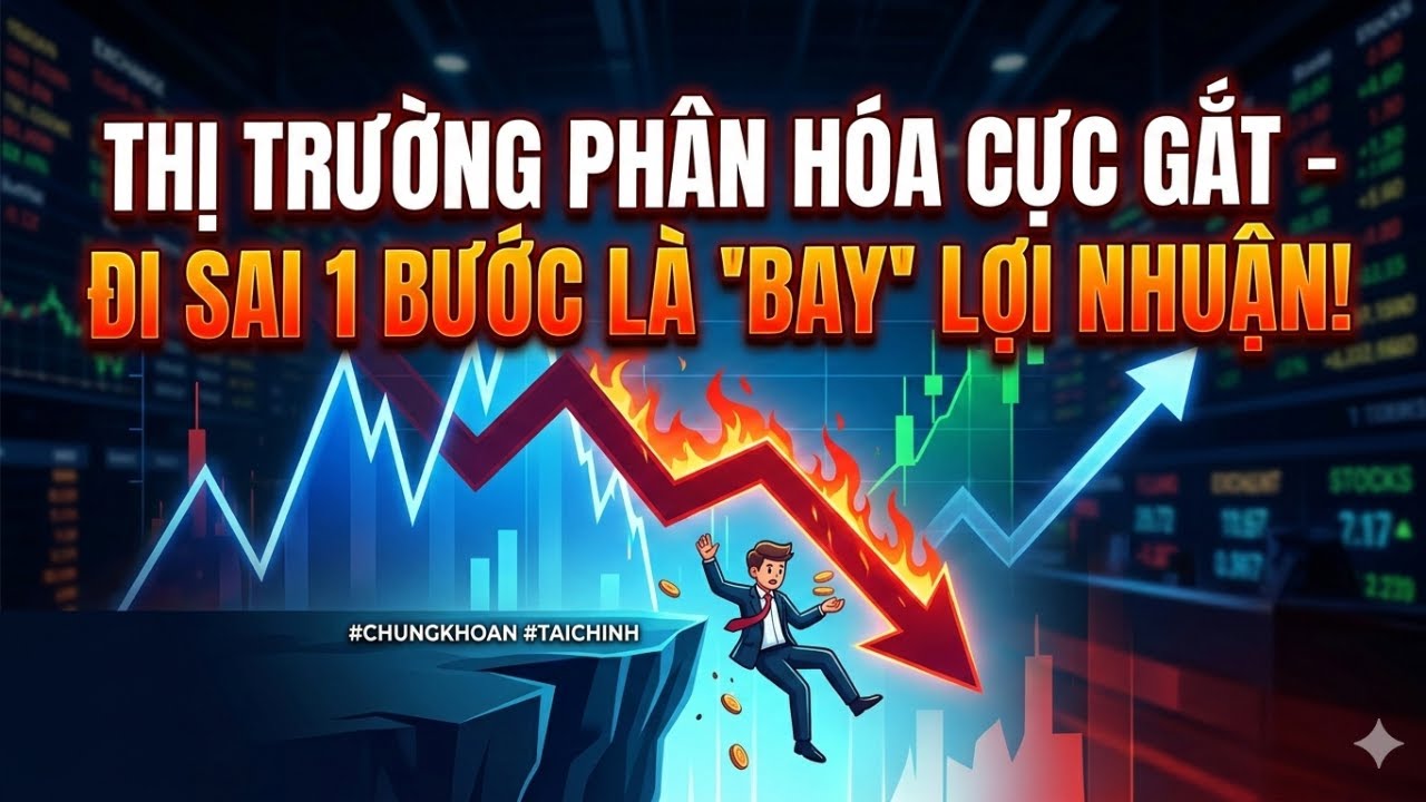 Chứng khoán Thị Trường Phân Hóa CỰC GẮT – Đi Sai 1 Bước Là 'Bay' Lợi Nhuận!