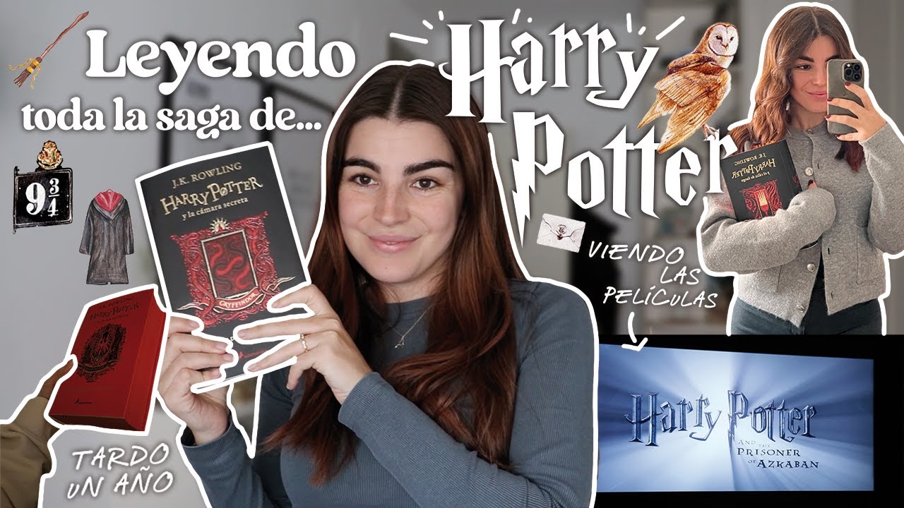 Leyendo TODA LA SAGA de HARRY POTTER🪄📚 (Un año leyendo...) | Vlog🌷