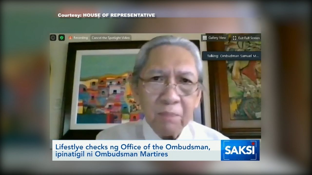 Saksi: Lifestyle checks ng Office of the Ombudsman, ipinatigil ni Ombudsman Martires