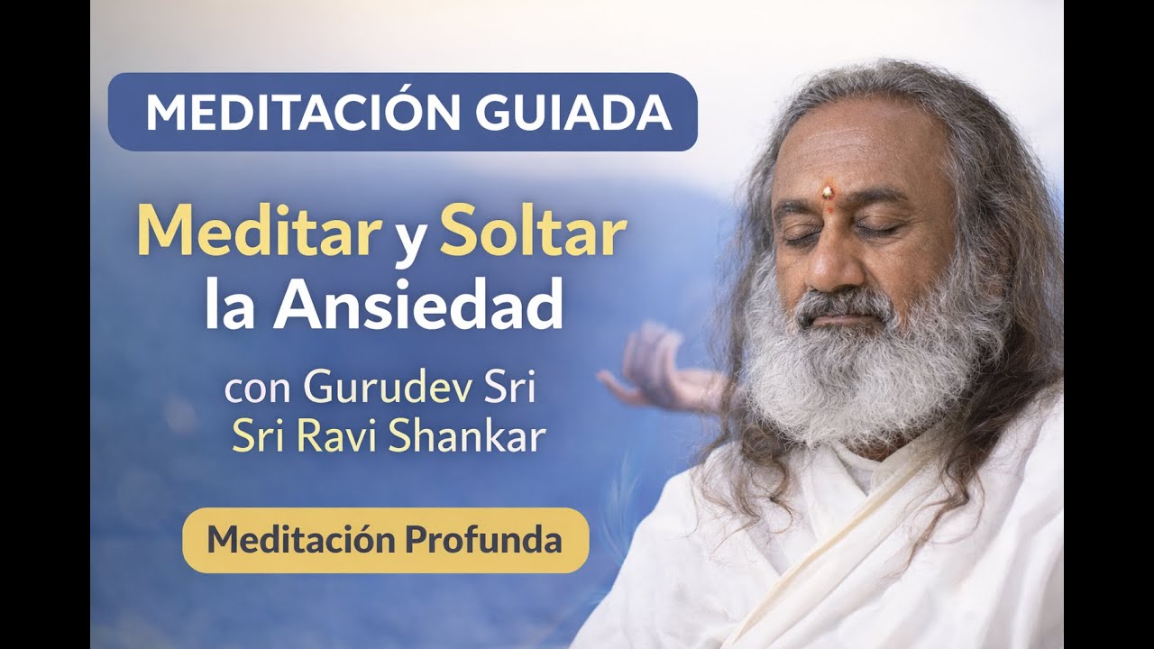 ¿Tu mente no se detiene?✨ Prueba esta meditación guiada de #Gurudev para soltar y relajarte