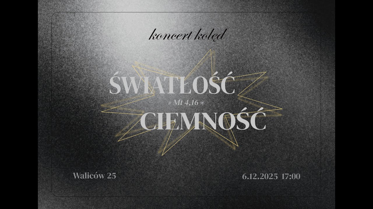 Koncert Kolęd w Kościele Chrześcijan Baptystów w Warszawie - 6.12.2025