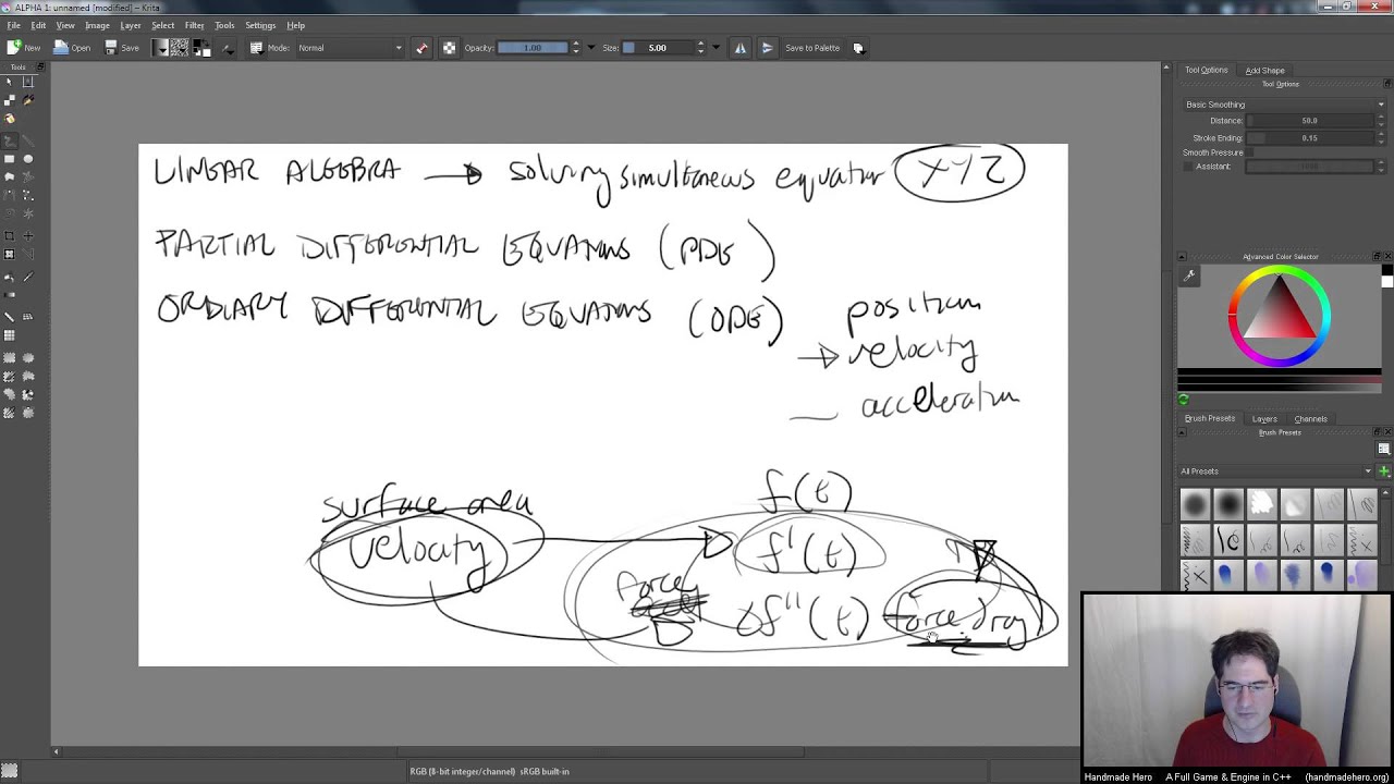 Handmade Hero Day 041 - Overview of the Types of Math Used in Games