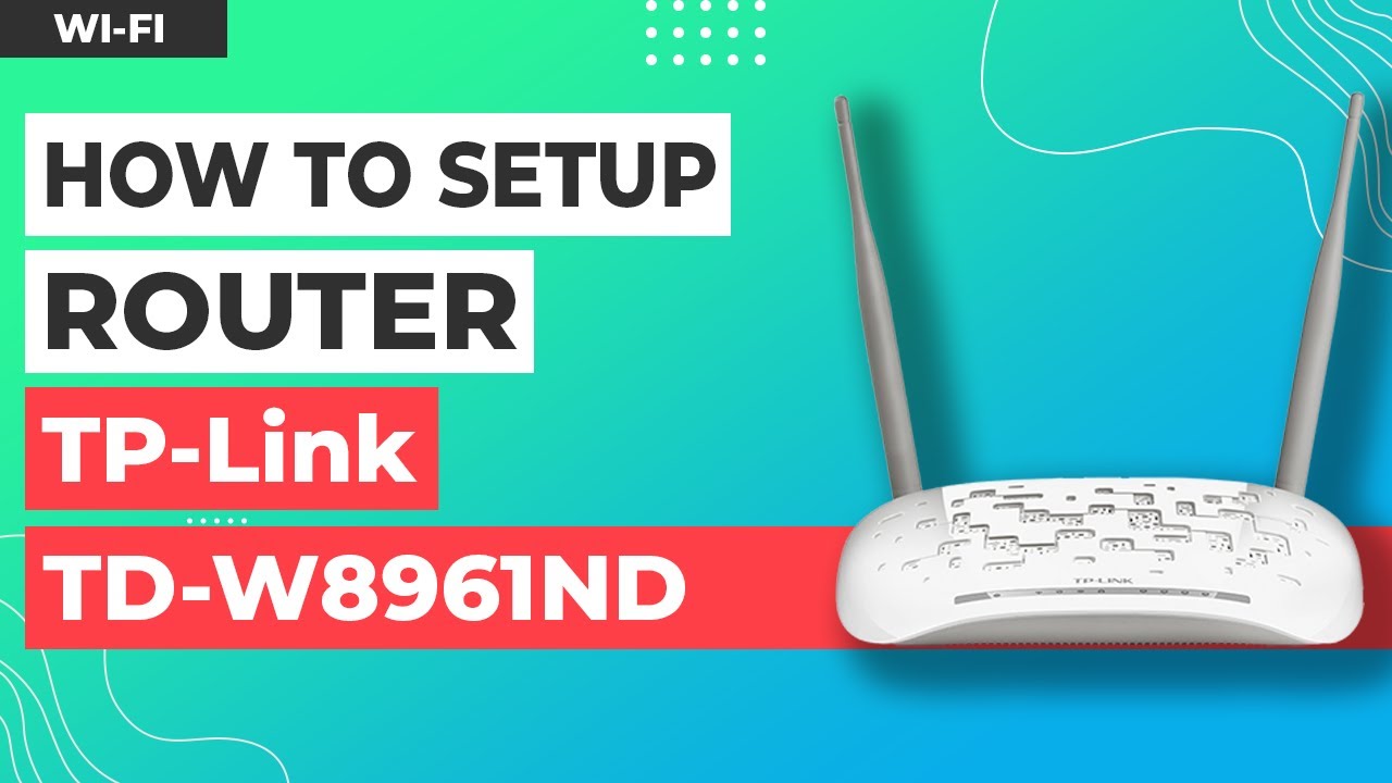 ✅ Как настроить TP-Link TD-W8961ND